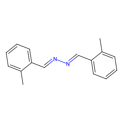 1-(2-methylphenyl)-N-[(2-methylphenyl)methylideneamino]methanimine structure