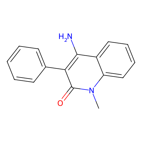 2(1H)-Quinolinone, 4-amino-1-methyl-3-phenyl- structure