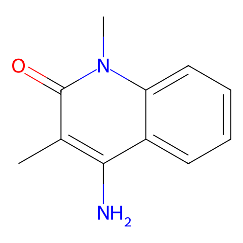 4-Amino-1,3-dimethylquinolin-2-one structure