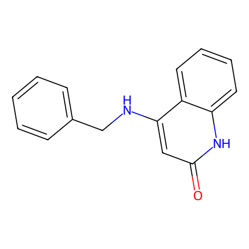 4-(benzylamino)-1H-quinolin-2-one structure