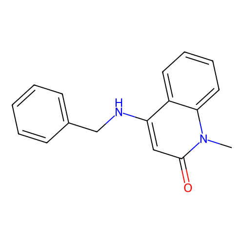 4-(Benzylamino)-1-methylquinolin-2-one structure