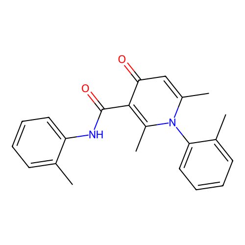 Nicotinamide, 1,4-dihydro-2,6-dimethyl-N,1-di-(o-tolyl)-4-oxo- structure