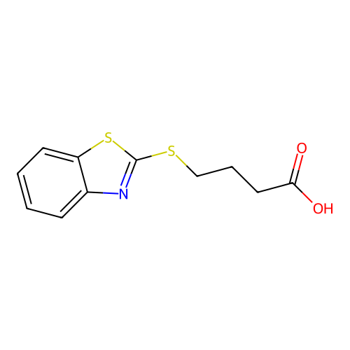 4-(1,3-Benzothiazol-2-ylsulfanyl)butanoic acid structure