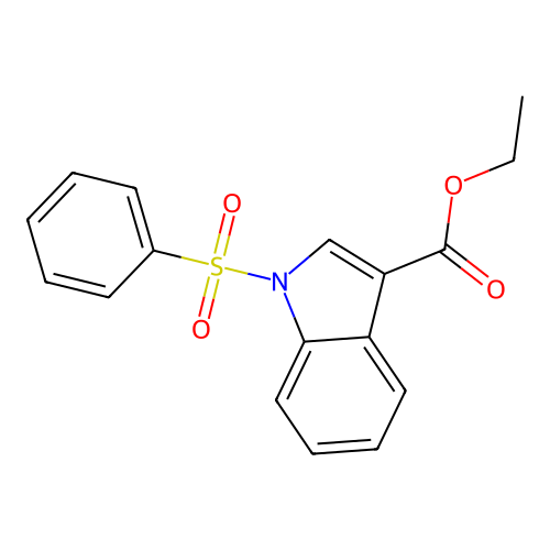 1H-Indole-3-carboxylic acid, 1-(phenylsulfonyl)-, ethyl ester structure