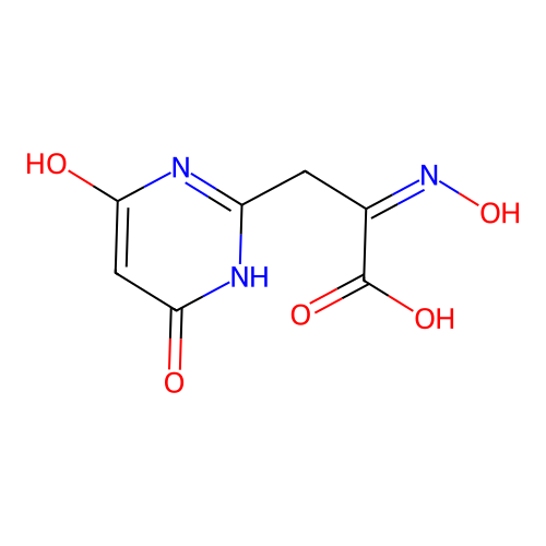 3-(4-Hydroxy-6-oxo-1,6-dihydropyrimidin-2-yl)-2-(hydroxyimino)propanoic acid structure