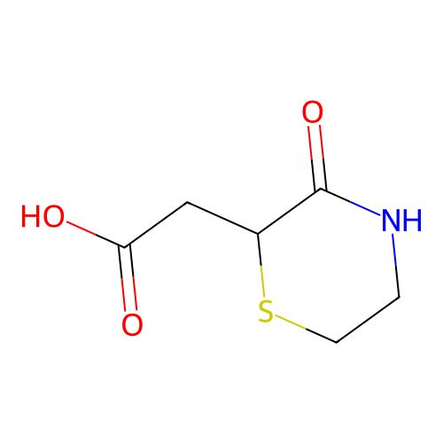 2-(3-oxothiomorpholin-2-yl)acetic Acid structure