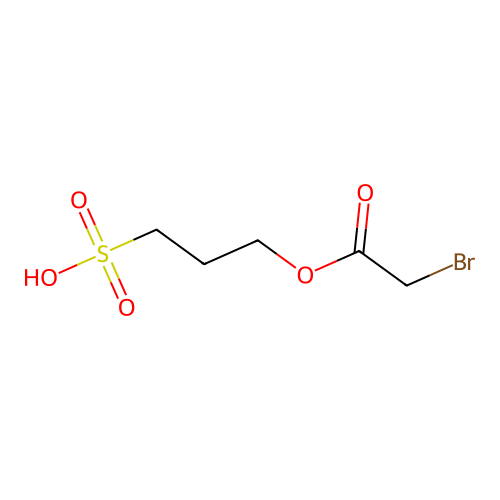 3-((溴乙酰基)氧基)-1-丙磺酸 structure