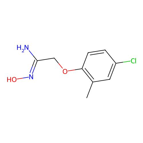 2-(4-Chloro-2-methylphenoxy)-1-(hydroxyimino)ethylamine structure