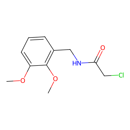 Acetamide, 2-chloro-N-((2,3-dimethoxyphenyl)methyl)- structure
