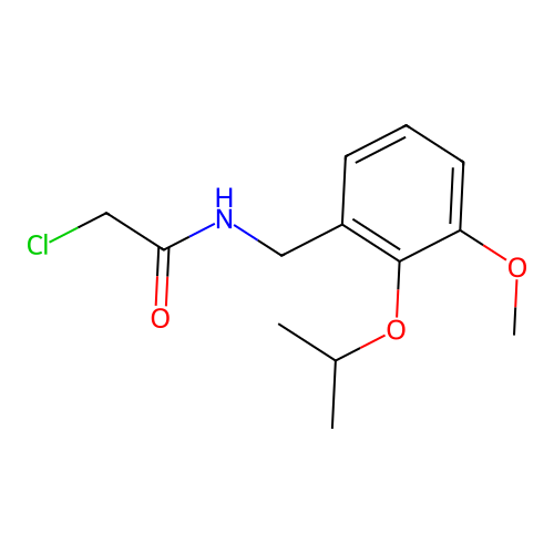 Acetamide, 2-chloro-N-((3-methoxy-2-(1-methylethoxy)phenyl)methyl)- structure