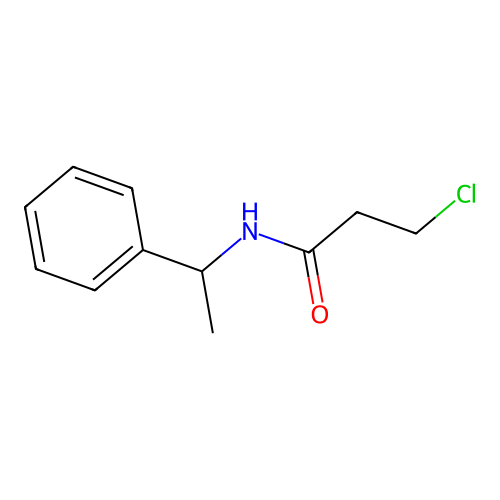 丙酰胺, 3-氯-N-(1-苯乙基)- structure