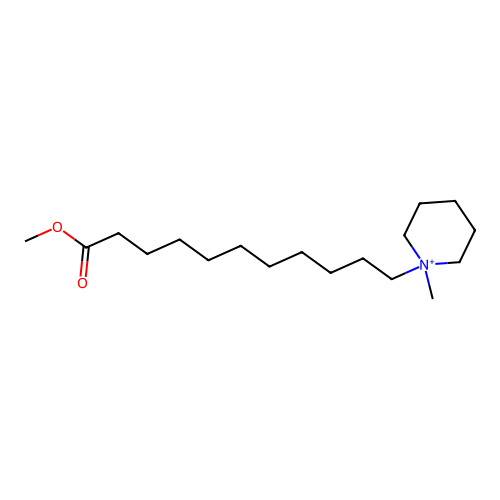1-(11-Methoxy-11-oxoundecyl)-1-methylpiperidinium structure