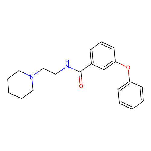 3-phenoxy-N-(2-piperidin-1-ylethyl)benzamide structure