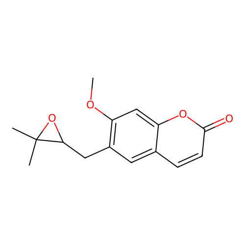 Suberosin epoxide structure