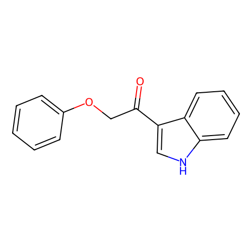 1-(1H-indol-3-yl)-2-phenoxyethanone structure