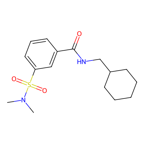 N-(cyclohexylmethyl)-3-(dimethylsulfamoyl)benzamide structure