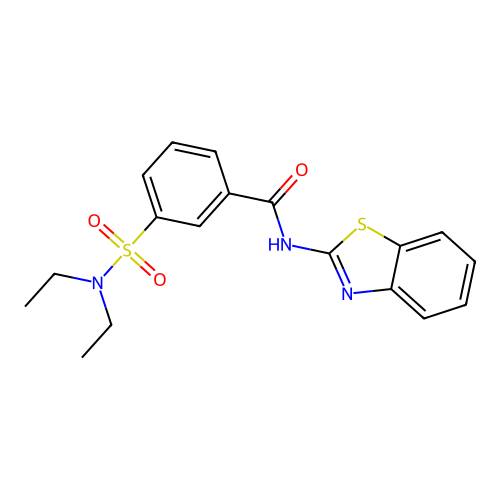 N-(1,3-benzothiazol-2-yl)-3-(diethylsulfamoyl)benzamide structure