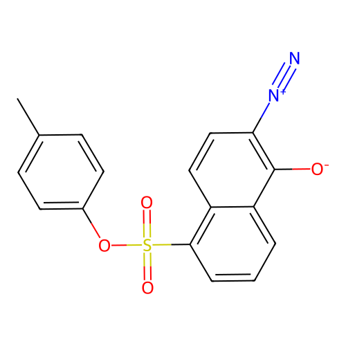 p-Tolyl 6-diazo-5,6-dihydro-5-oxonaphthalene-1-sulphonate structure