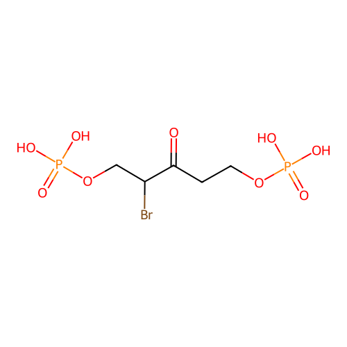 2-Bromo-1,5-dihydroxy-3-pentanone 1,5-bisphosphate structure