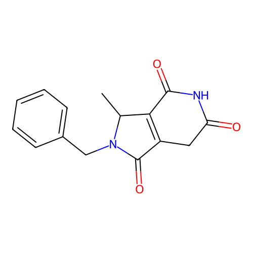 2-Benzyl-3-methyl-3,7-dihydropyrrolo[3,4-c]pyridine-1,4,6-trione structure