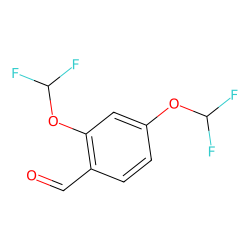 2,4-Bis(difluoromethoxy)benzaldehyde structure