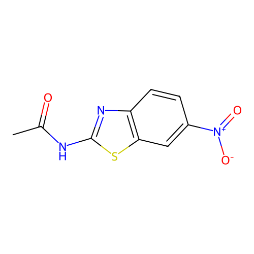N-(6-Nitro-2-benzothiazolyl)acetamide structure