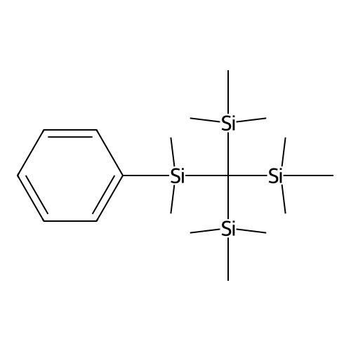 Silane, [(dimethylphenylsilyl)methylidyne]tris[trimethyl- structure