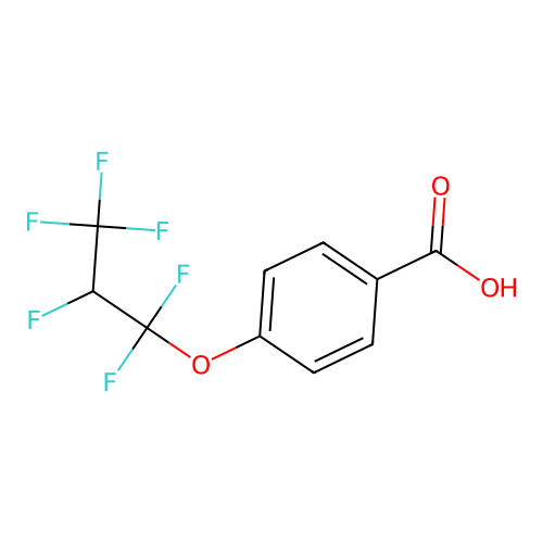 4-(1,1,2,3,3,3-Hexafluoropropoxy)benzoic acid structure