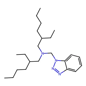 1H-Benzotriazole-1-methanamine, N,N-bis(2-ethylhexyl)- structure