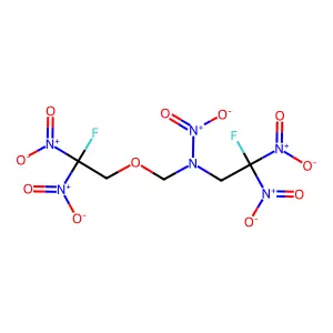 1,7-Difluoro-1,1,5,7,7-pentanitro-5-aza-3-oxaheptane structure