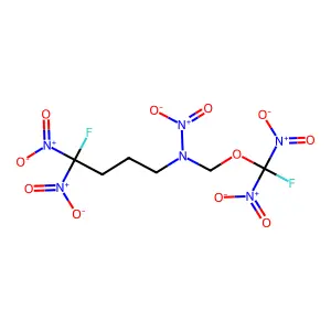 1,8-Difluoro-3-oxa-5-aza-1,1,5,8,8-pentanitrooctane structure