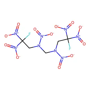 1,7-Difluoro-1,1,3,5,7,7-hexanitro-3,5-diazaheptane structure