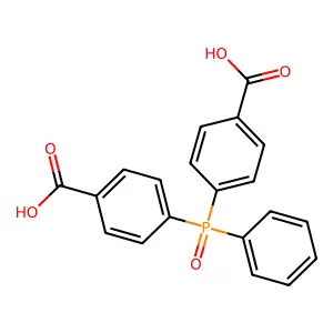 4,4'-(Phenylphosphinylidene)dibenzoic acid structure