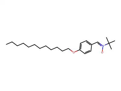 N-tert-butyl-1-(4-dodecoxyphenyl)methanimine oxide structure