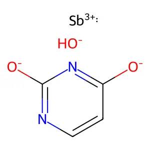 Antimonyl-2,4-dihydroxypyrimidine structure
