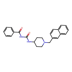 N-(((1-(2-Naphthalenylmethyl)-4-piperidinyl)amino)carbonyl)benzamide structure