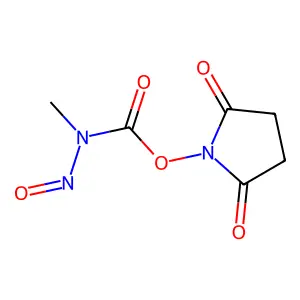 Carbamic acid, methylnitroso-2,5-dioxo-1-pyrrolidinyl ester structure