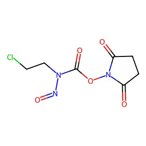 2,5-Pyrrolidinedione, 1-((((2-chloroethyl)nitrosoamino)carbonyl)oxy)- structure