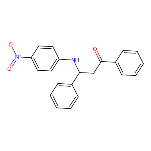 3-[(4-Nitrophenyl)amino]-1,3-diphenyl-1-propanone structure