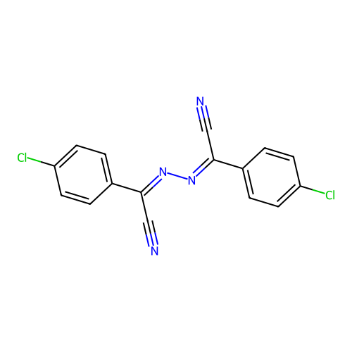 (1Z)-4-chloro-N-[(Z)-[(4-chlorophenyl)-cyanomethylidene]amin structure