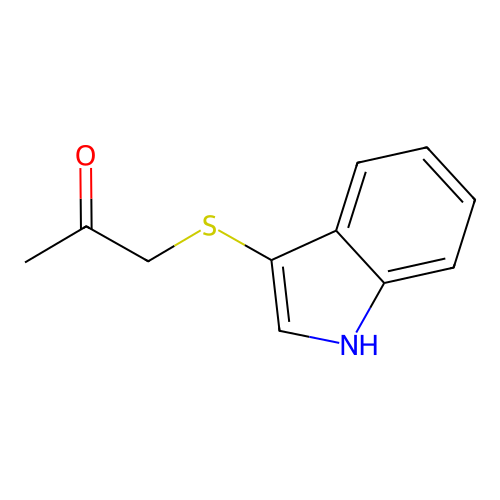 1-(1H-indol-3-ylsulfanyl)propan-2-one structure