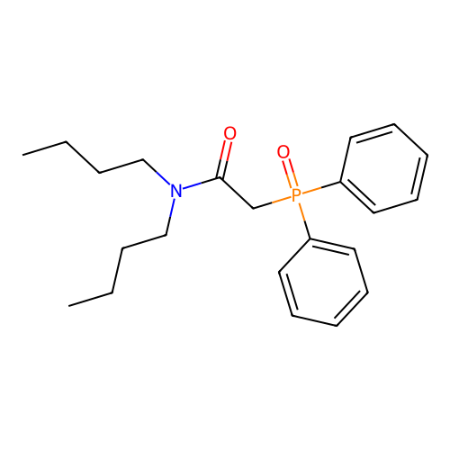 Acetamide, N,N-dibutyl-2-(diphenylphosphinyl)- structure