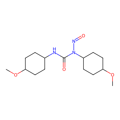 1,3-Bis(4-methoxycyclohexyl)-1-nitrosourea structure