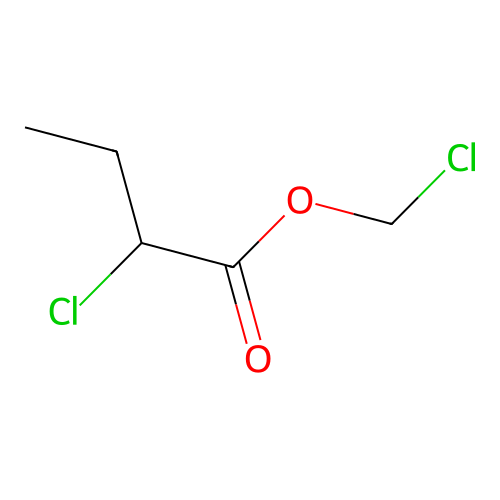 Chloromethyl 2-chlorobutanoate structure