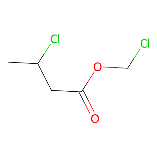 Chloromethyl 3-chlorobutanoate structure