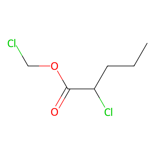 Chloromethyl 2-chloropentanoate structure