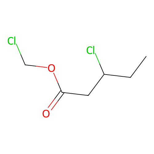 Chloromethyl 3-chloropentanoate structure