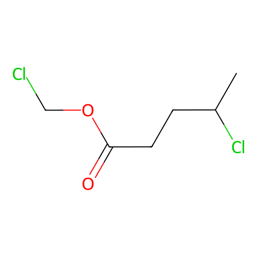 Chloromethyl 4-chloropentanoate structure