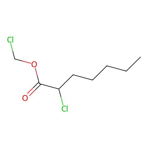 Chloromethyl 2-chloroheptanoate structure