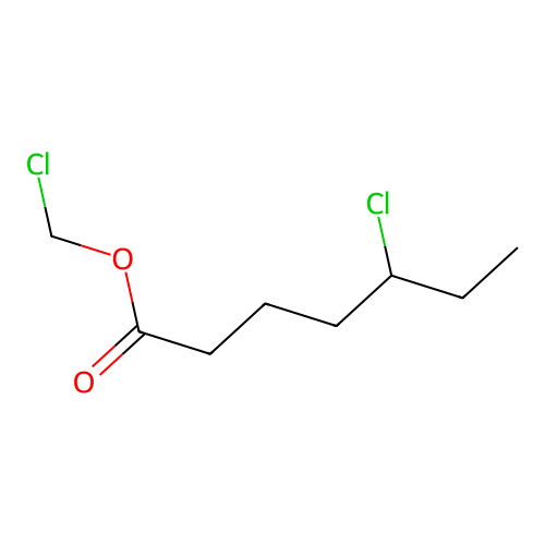 5-Chloroheptanoic acid, chloromethyl ester structure